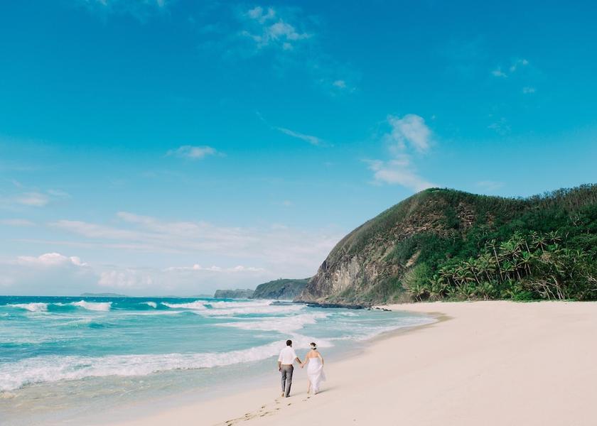 Outdoor wedding area