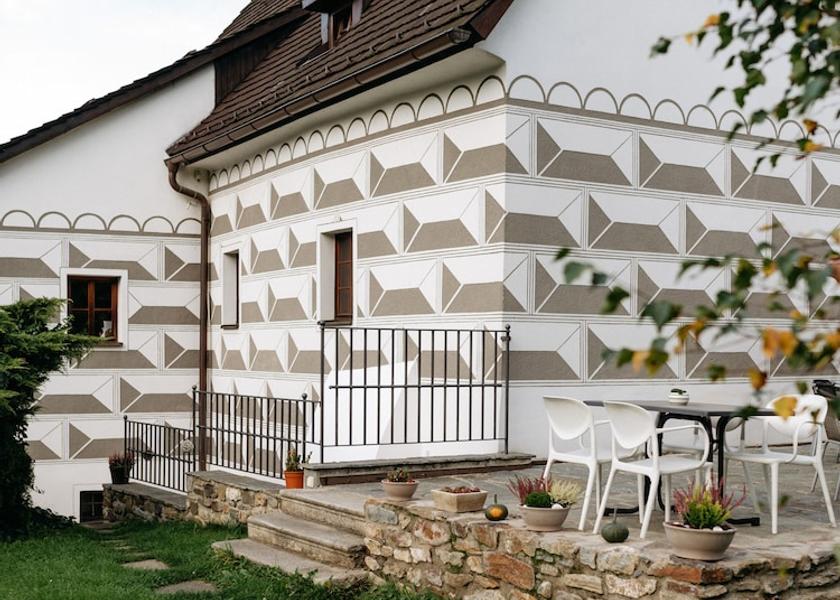 South Bohemia (region) Cesky Krumlov Exterior Detail