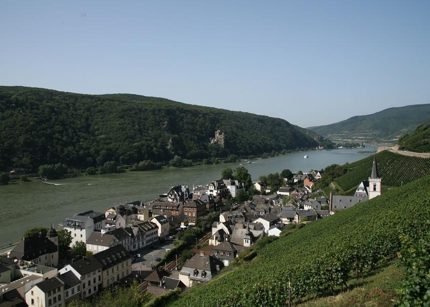 Hessen Ruedesheim am Rhein Aerial View