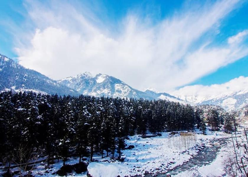 Himachal Pradesh Manali view from deluxe room copy