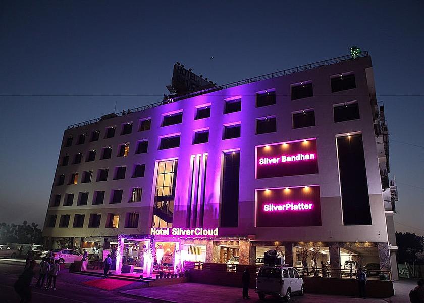 Gujarat Ahmedabad Front of property - evening/night