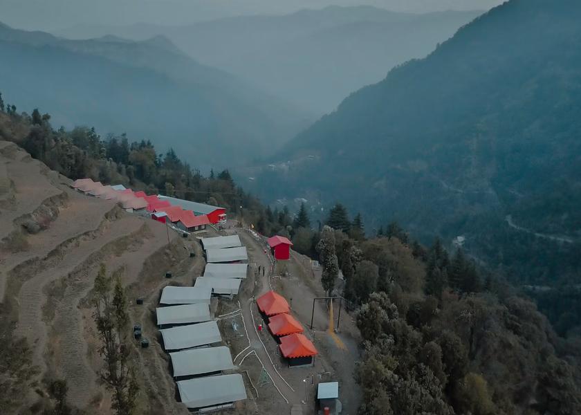 Uttarakhand Dhanaulti Hotel View