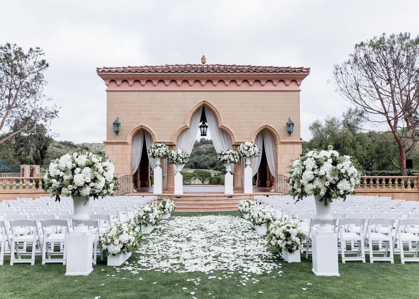 California San Diego Outdoor wedding area
