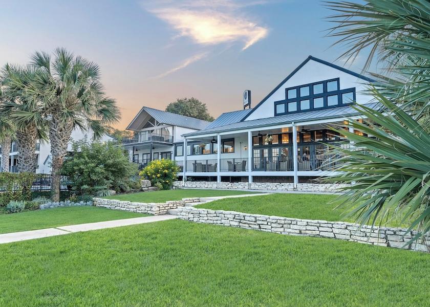 Outdoor banquet area