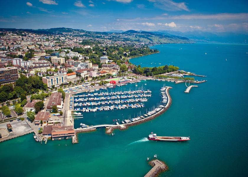 Canton of Vaud Lausanne Aerial view