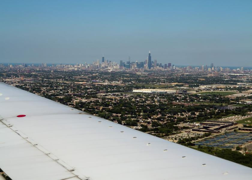 Illinois Chicago Aerial View
