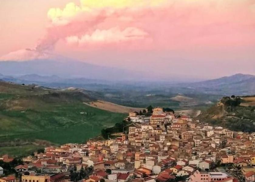 Sicily San Michele Di Ganzaria Aerial View