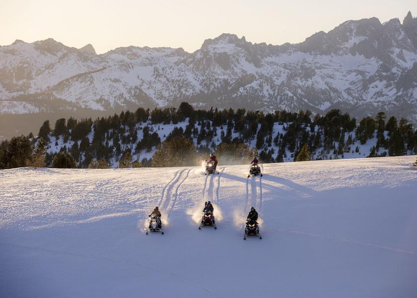 Snowmobiling