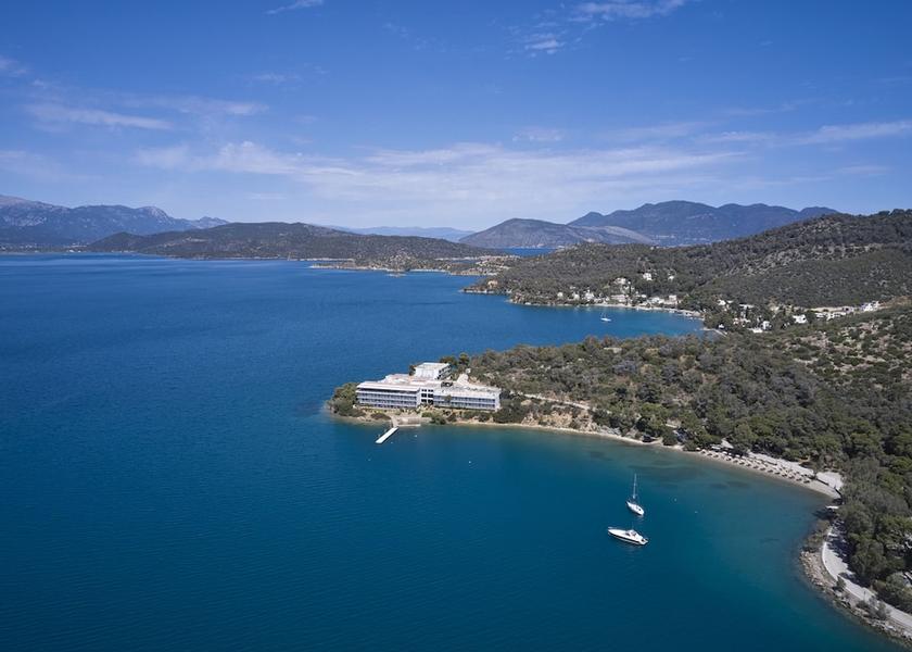 Attica Poros Aerial view