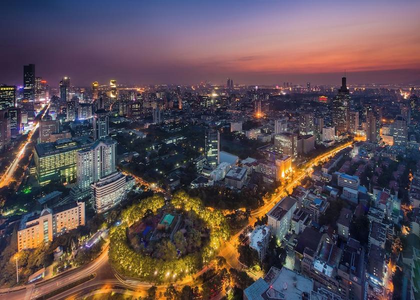 Jiangsu Nanjing City view from property