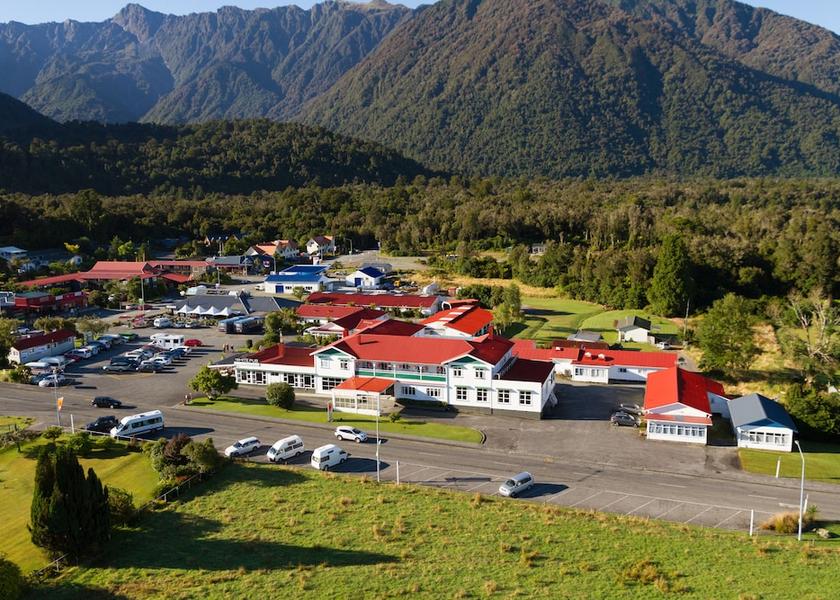 West Coast Fox Glacier Aerial view