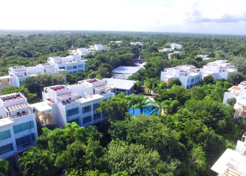 Quintana Roo Akumal Aerial View