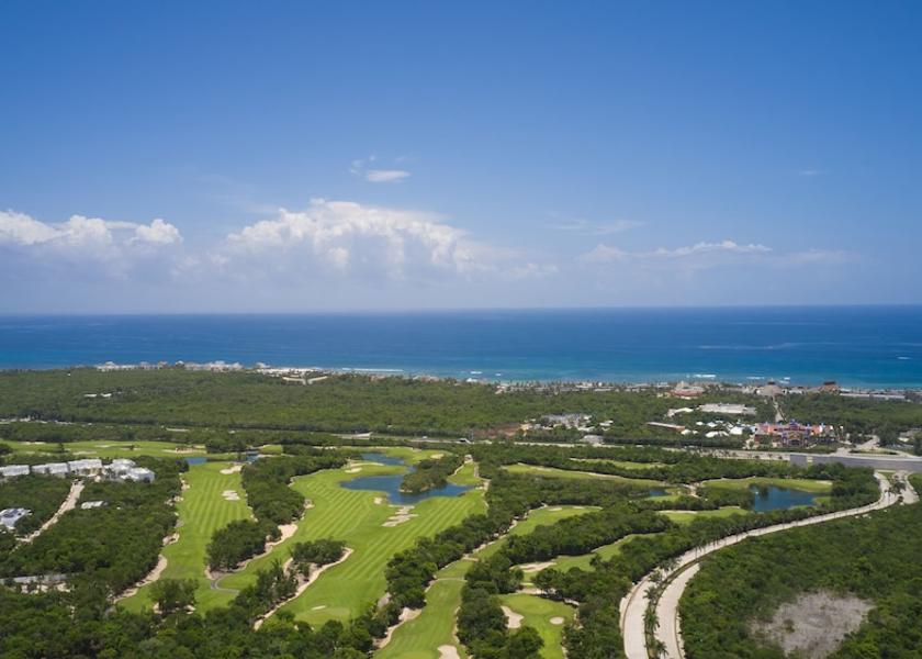 Quintana Roo Akumal Aerial View