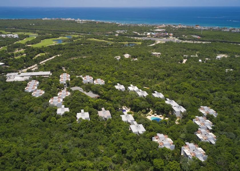 Quintana Roo Akumal Aerial View