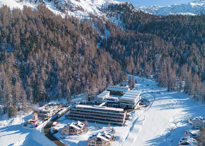 Graubuenden Silvaplana Aerial View