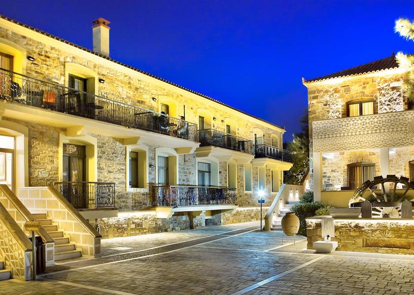 North Aegean Islands Chios Front of property - evening/night