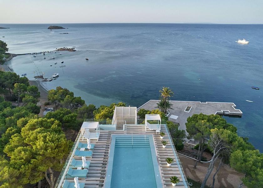 Balearic Islands Santa Eulalia del Rio Aerial view