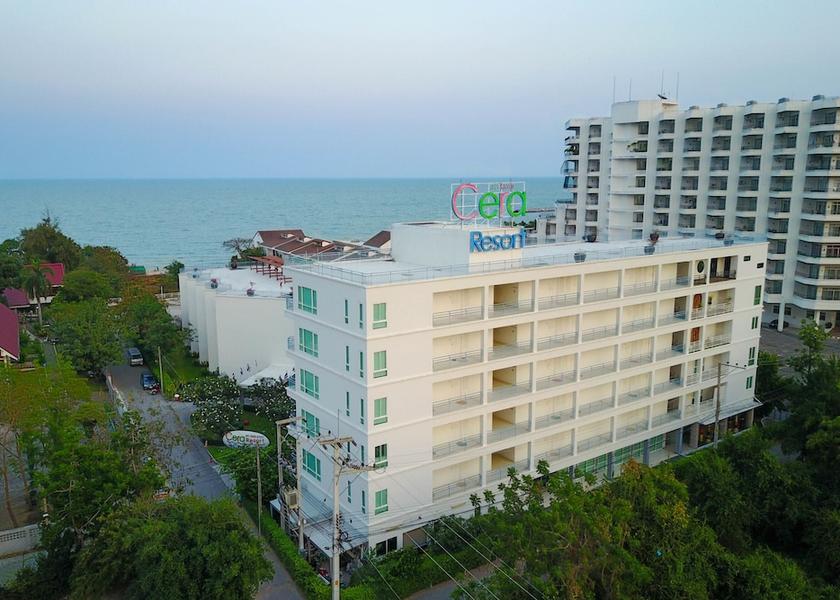 Phetchaburi Province Cha-am Aerial view