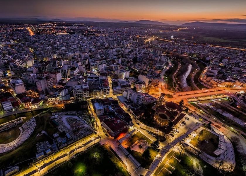 Thessaly Larissa Aerial view