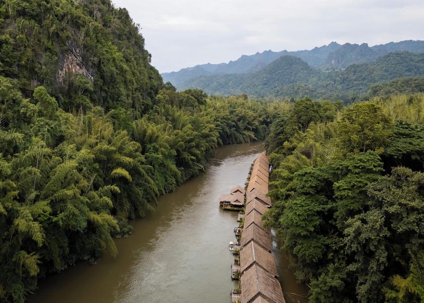 Kanchanaburi Province Sai Yok Aerial view
