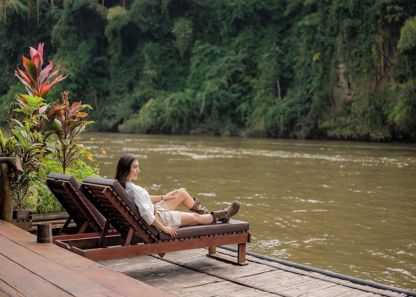 Kanchanaburi Province Sai Yok Sundeck