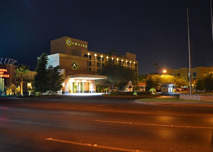 Baja California Mexicali Front of property - evening/night