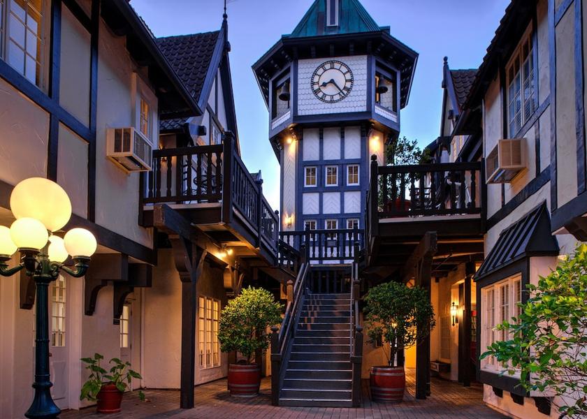 California Solvang Front of property - evening/night