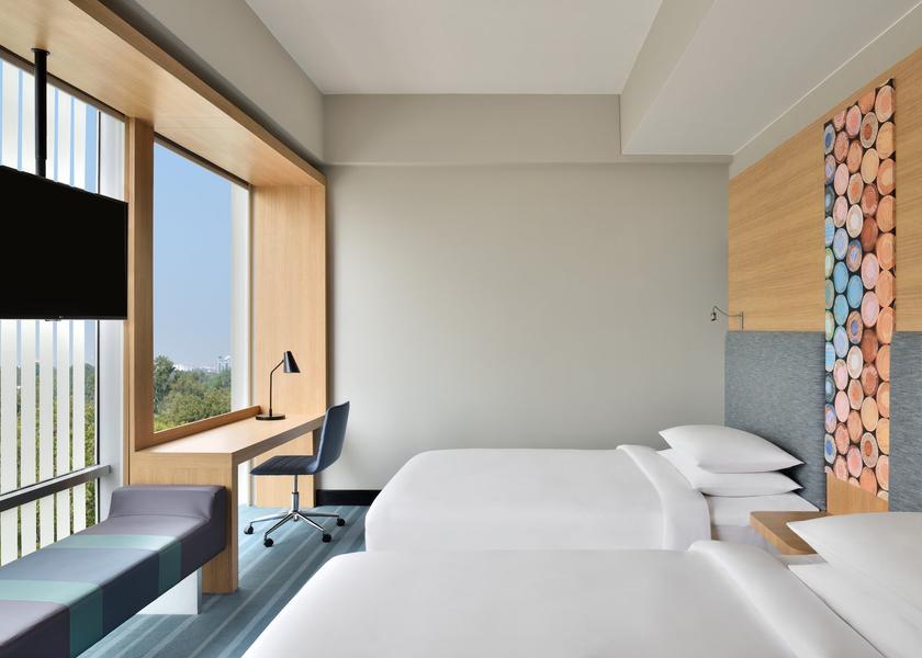 Delhi Delhi Twin/Twin Aloft Guest Room