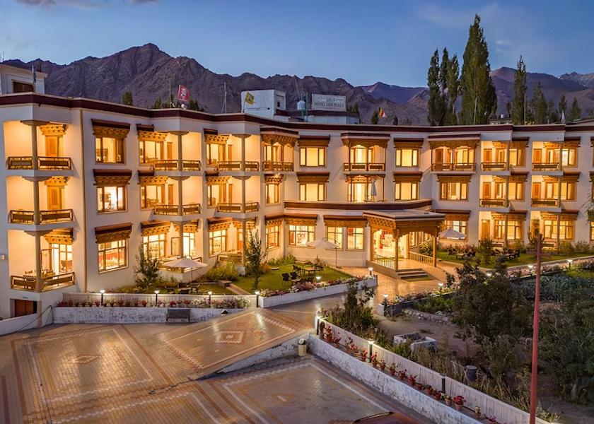 Ladakh Leh Front of property - evening/night