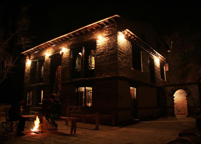 Uttarakhand Kausani Front of property - evening/night