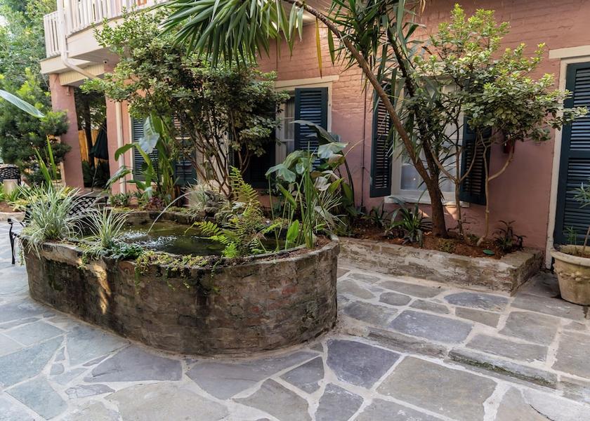 Louisiana New Orleans Courtyard