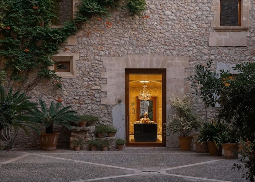 Balearic Islands Pollença Courtyard view