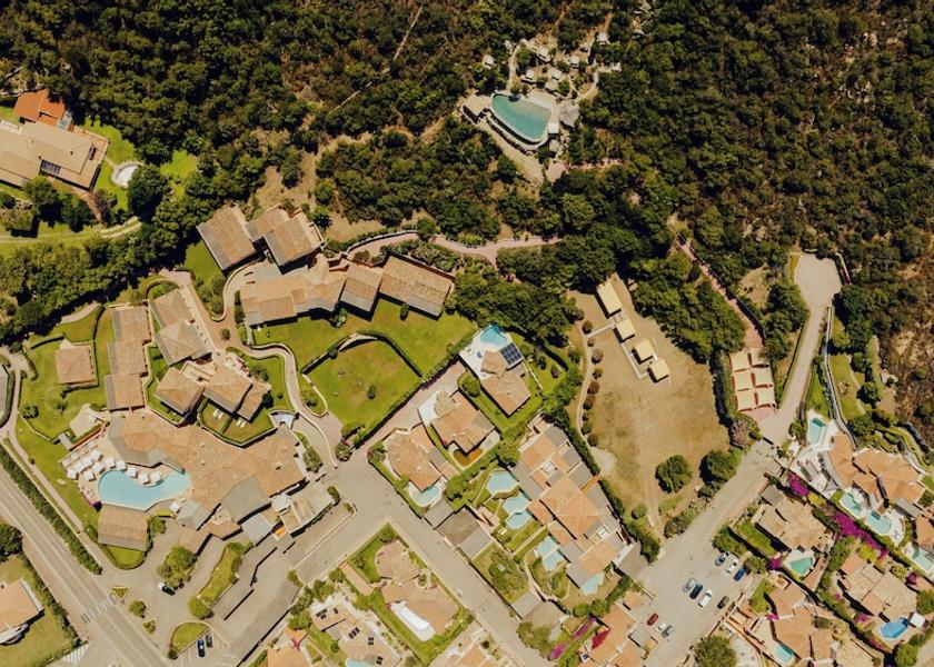 Sardinia Arzachena Aerial View