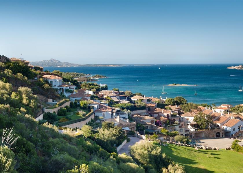 Sardinia Arzachena Aerial View