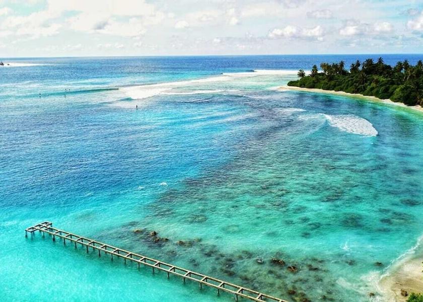 MV Thimarafushi Aerial View