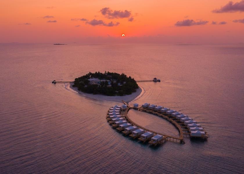 North Ari Atoll Bathala Island Aerial View