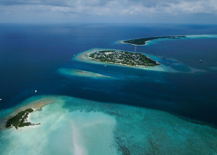 North Ari Atoll Rasdhoo Aerial view