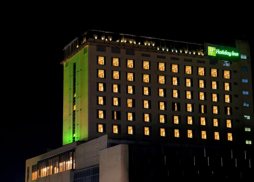 Punjab Zirakpur Hotel Facade Night View