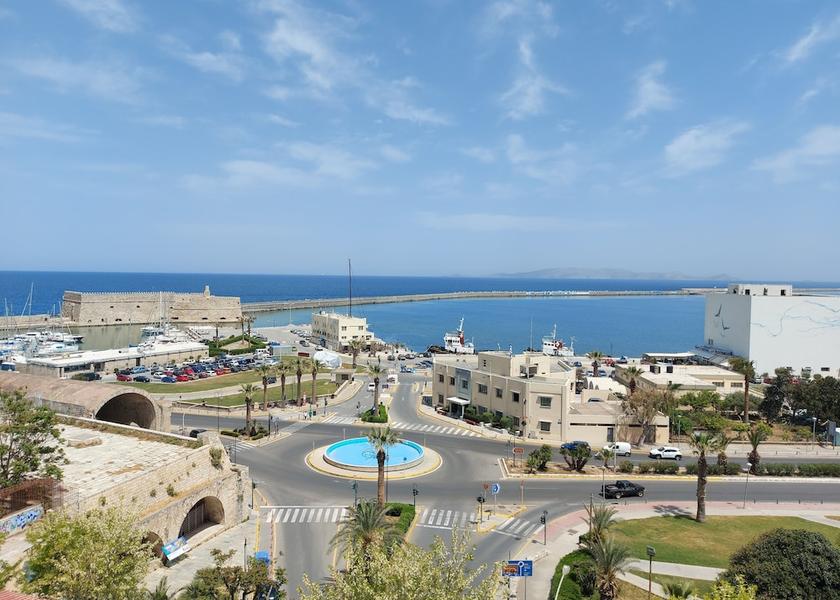 Crete Heraklion City view from property