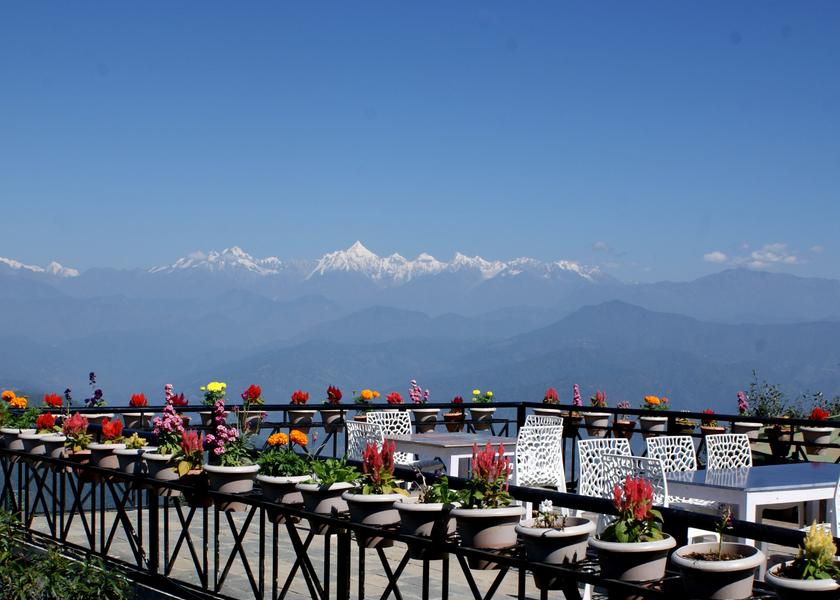 Uttarakhand Chaukori Hotel View