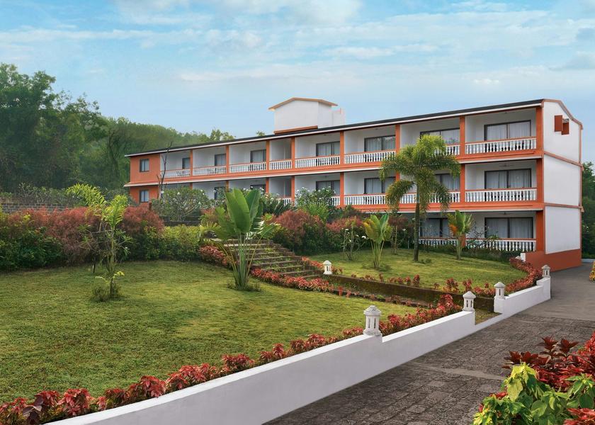 Maharashtra Ganpatipule Facade - Daytime - Tropical Gardens - Balconies