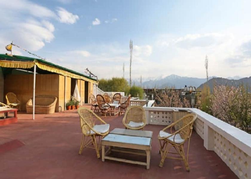 Ladakh Leh Rooftop Sitting Area