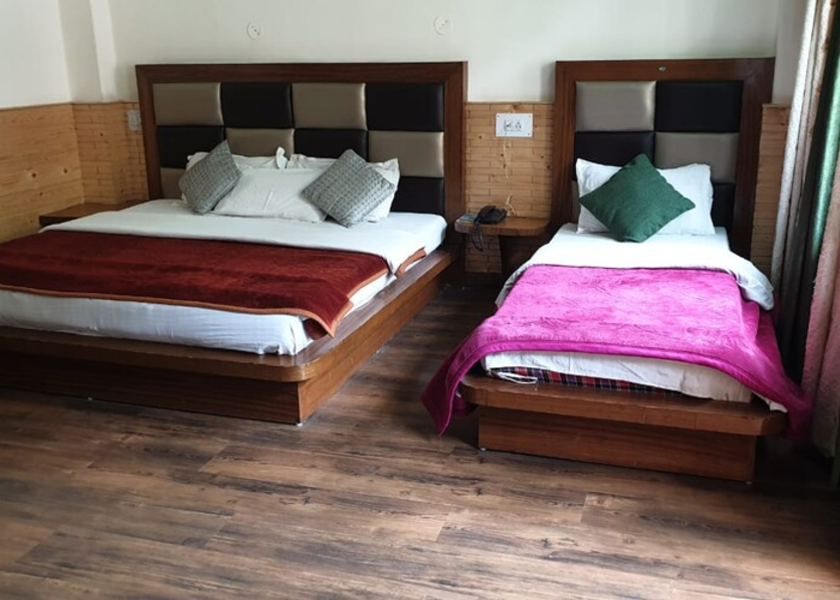 Himachal Pradesh Kasol 3 Bedded room-River Facing, Mountain Facing