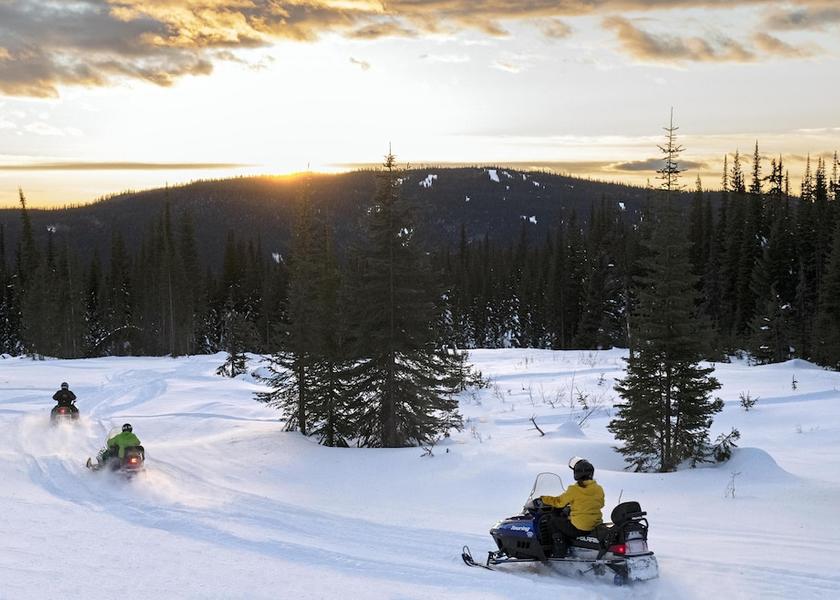 Snowmobiling