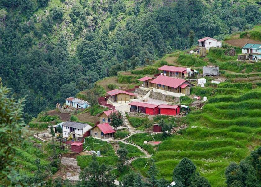Uttarakhand Dhanaulti Hotel View