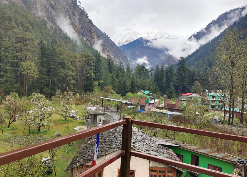 Himachal Pradesh Kasol Hotel View