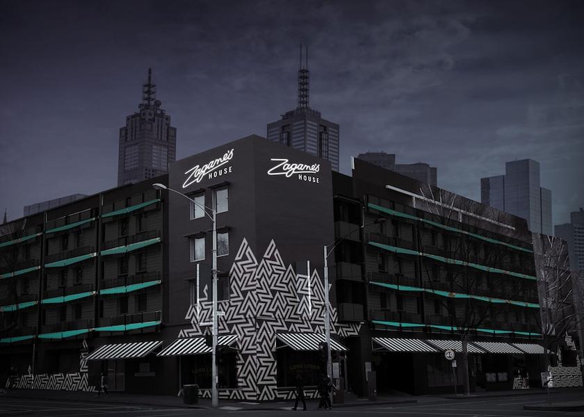 Victoria Melbourne Front of property - evening/night
