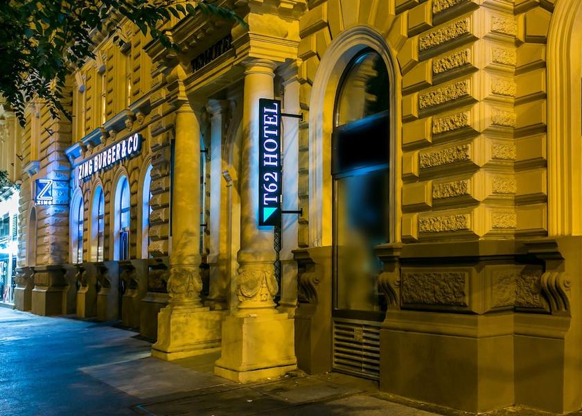  Budapest Front of property - evening/night