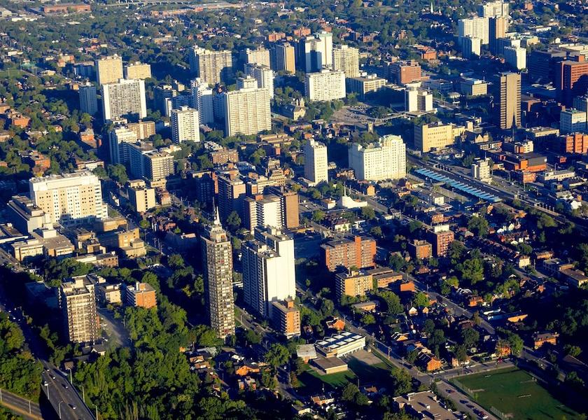 Ontario Hamilton Aerial View