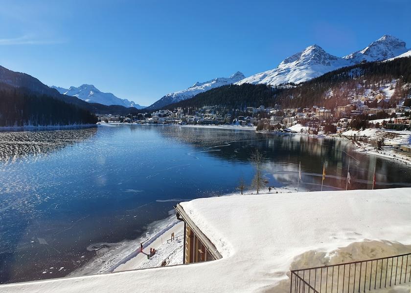 Graubünden St. Moritz Lake view